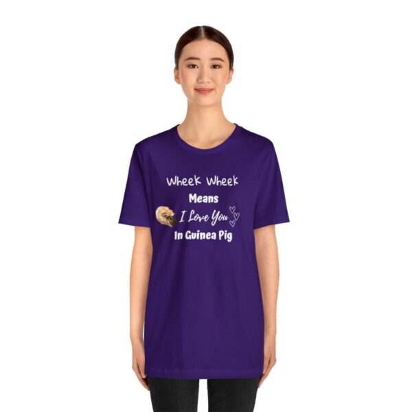 Wheek Means I Love You in Guinea Pig T-Shirt - Image 51