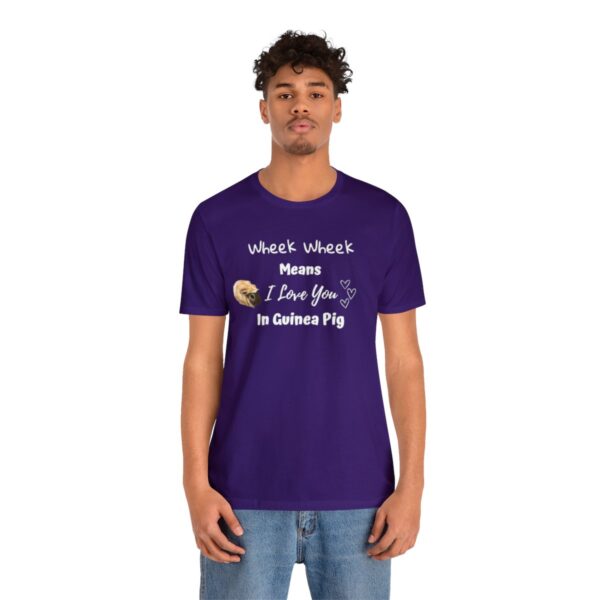 Wheek Means I Love You in Guinea Pig T-Shirt - Image 52