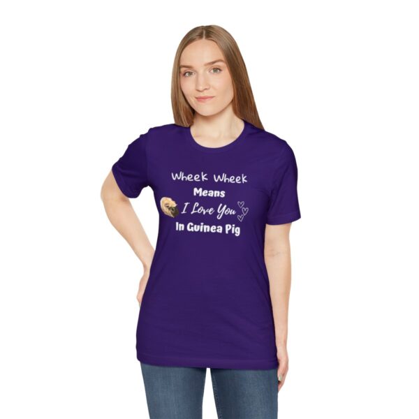 Wheek Means I Love You in Guinea Pig T-Shirt - Image 53