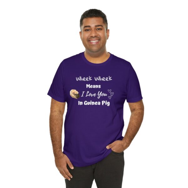 Wheek Means I Love You in Guinea Pig T-Shirt - Image 56
