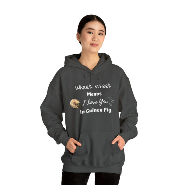 Wheek Means I Love You in Guinea Pig - Unisex Hoodie - Image 19