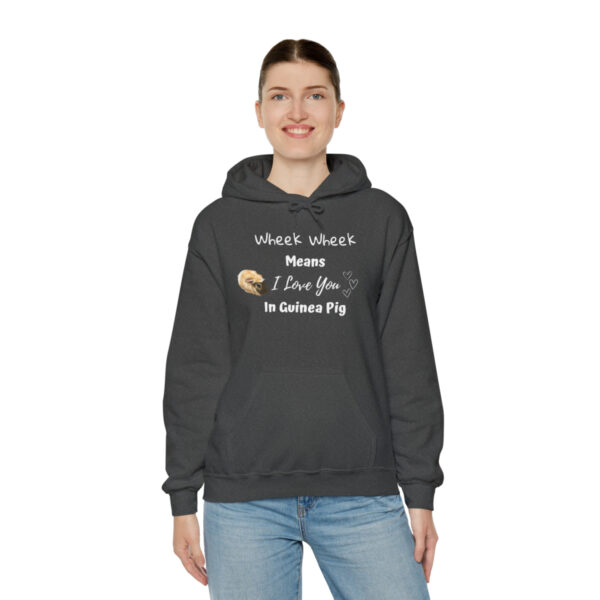 Wheek Means I Love You in Guinea Pig - Unisex Hoodie - Image 21