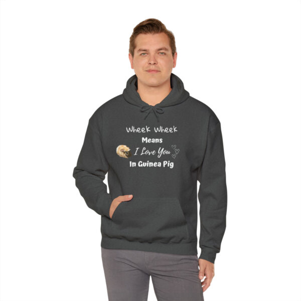 Wheek Means I Love You in Guinea Pig - Unisex Hoodie - Image 22