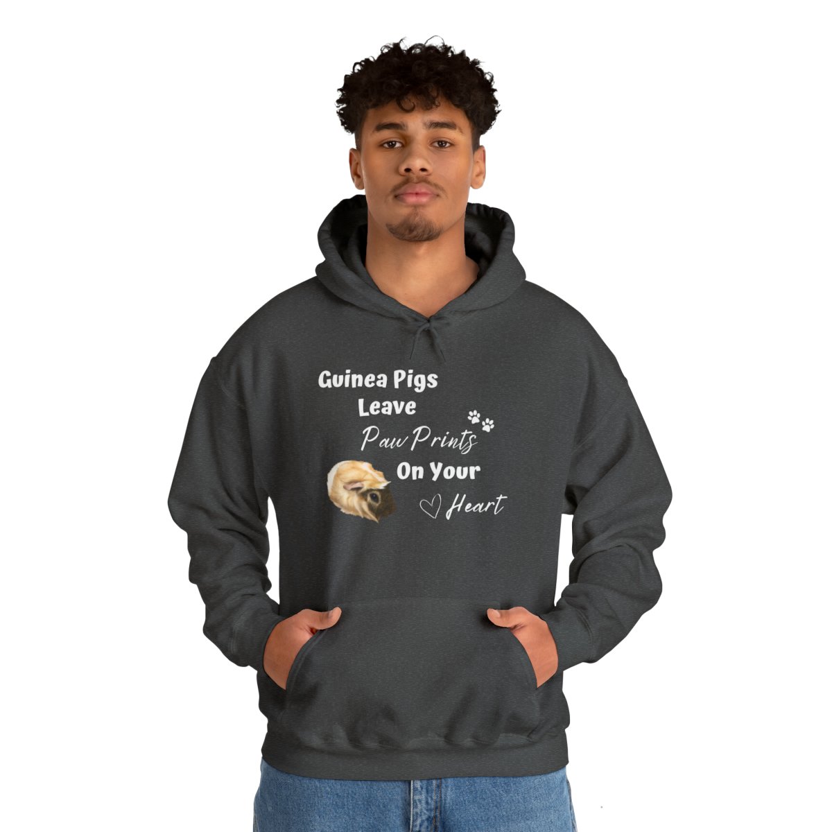 Guinea Pigs Leave Pawprints On Your Heart Unisex Hoodie - Image 20