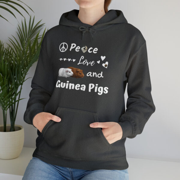 Peace Love and Guinea Pigs Unisex Hoodie - Image 39