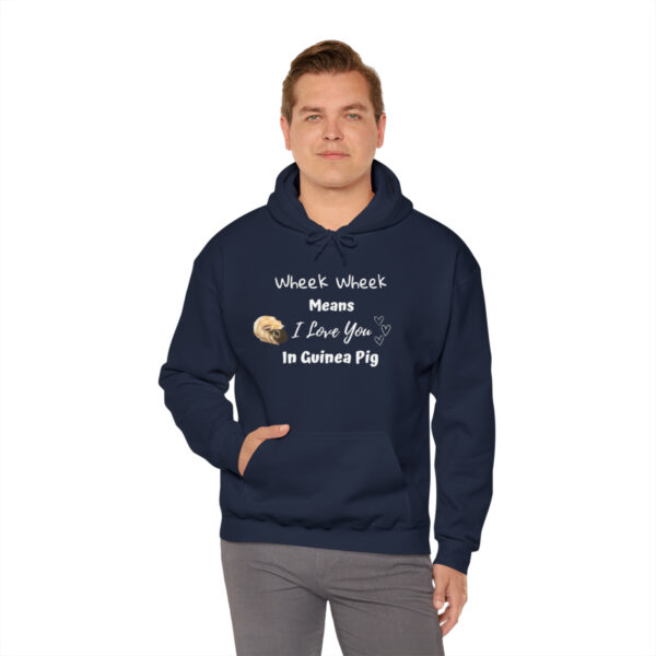 Wheek Means I Love You in Guinea Pig - Unisex Hoodie - Image 35