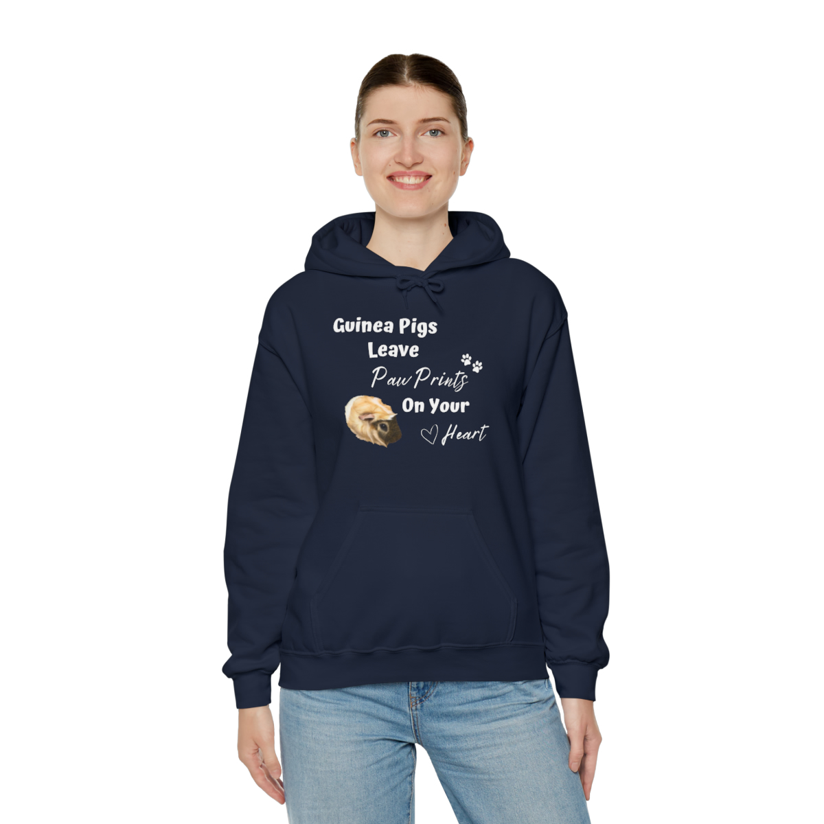 Guinea Pigs Leave Pawprints On Your Heart Unisex Hoodie - Image 34