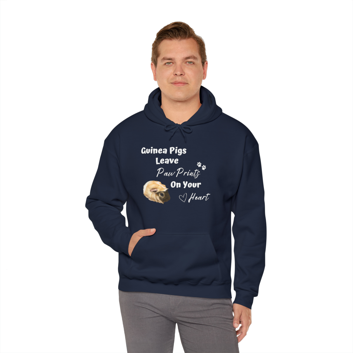 Guinea Pigs Leave Pawprints On Your Heart Unisex Hoodie - Image 35