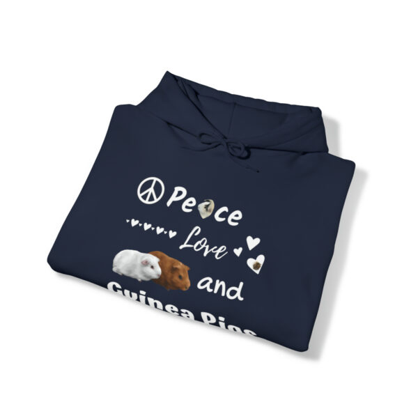 Peace Love and Guinea Pigs Unisex Hoodie - Image 43