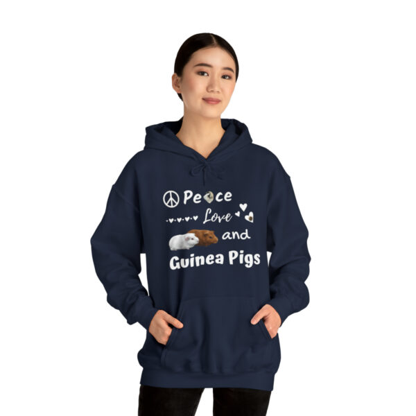Peace Love and Guinea Pigs Unisex Hoodie - Image 45