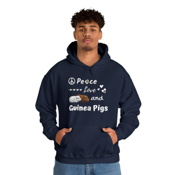 Peace Love and Guinea Pigs Unisex Hoodie - Image 46