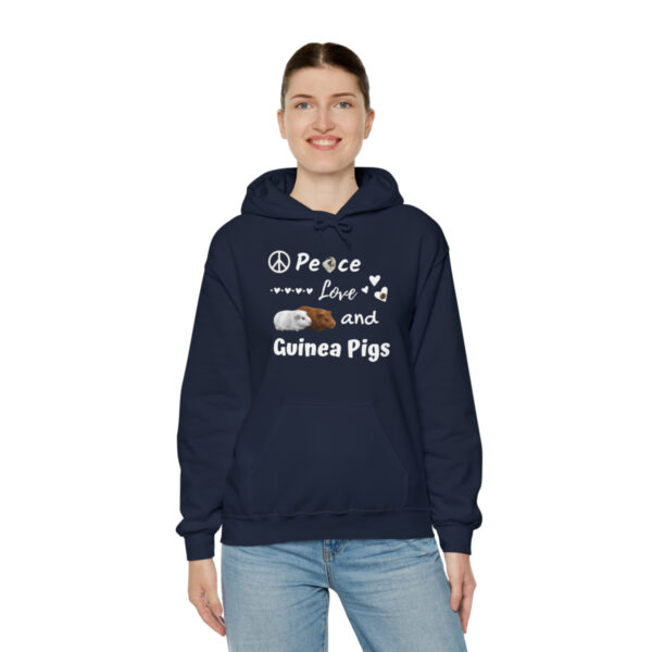 Peace Love and Guinea Pigs Unisex Hoodie - Image 47