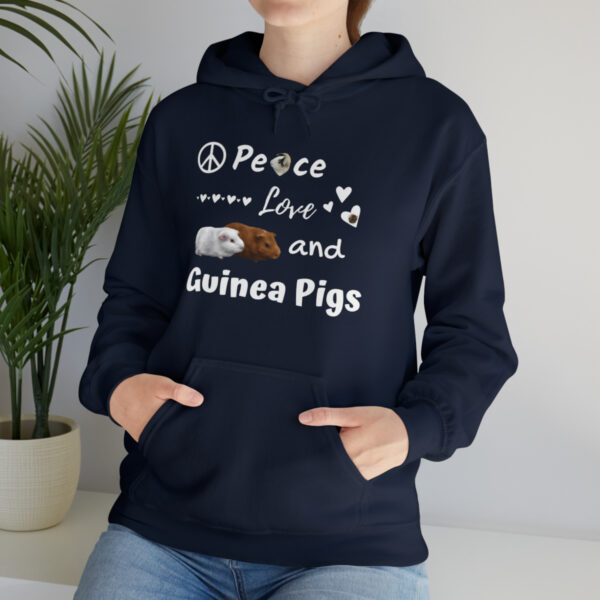 Peace Love and Guinea Pigs Unisex Hoodie - Image 52