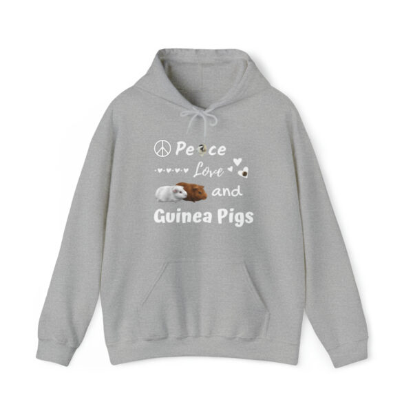 Peace Love and Guinea Pigs Unisex Hoodie - Image 14