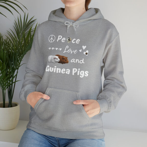 Peace Love and Guinea Pigs Unisex Hoodie - Image 26