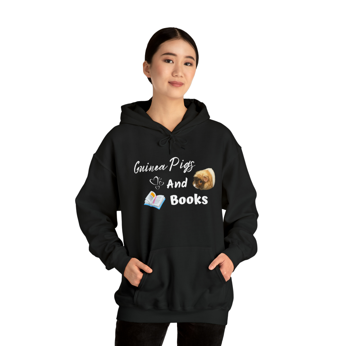 Guinea Pigs and Books Unisex Hoodie - Image 6