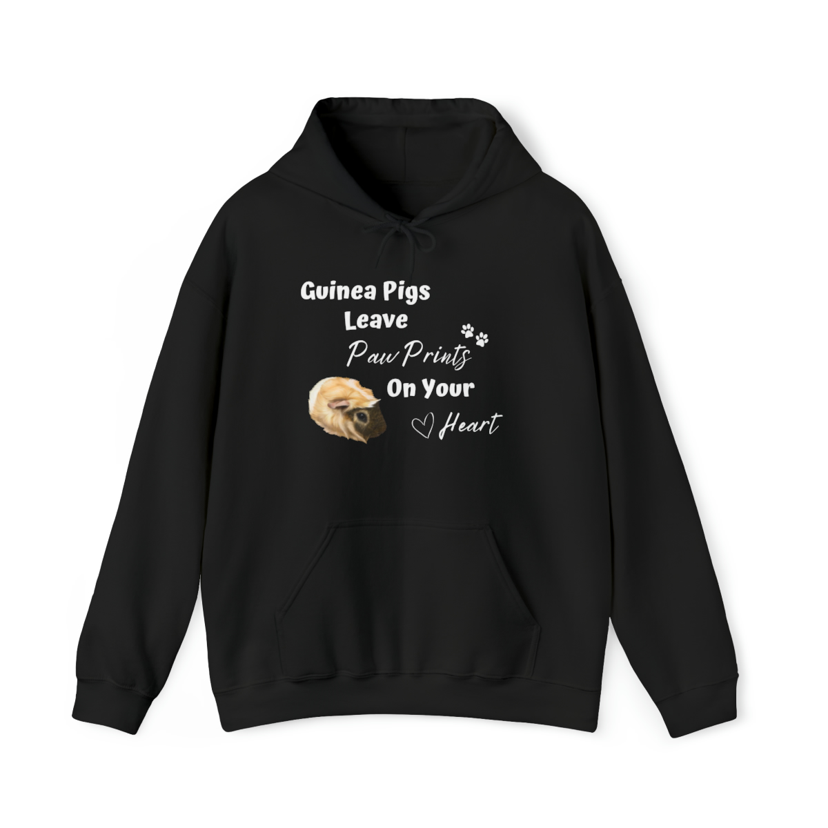 Guinea Pigs Leave Pawprints On Your Heart Unisex Hoodie
