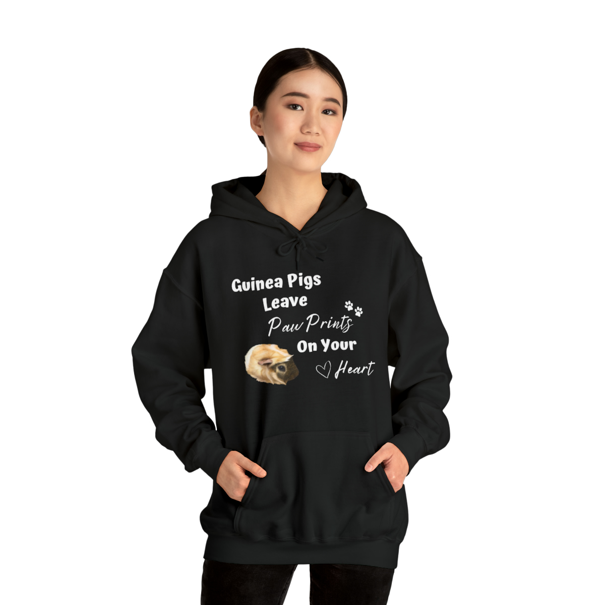 Guinea Pigs Leave Pawprints On Your Heart Unisex Hoodie - Image 6
