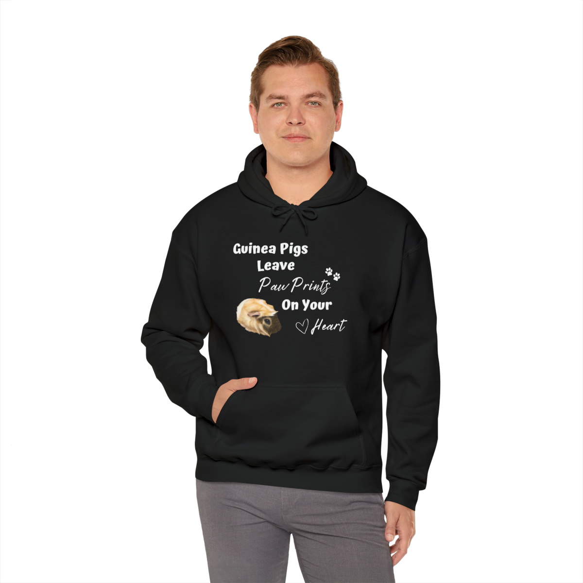 Guinea Pigs Leave Pawprints On Your Heart Unisex Hoodie - Image 9