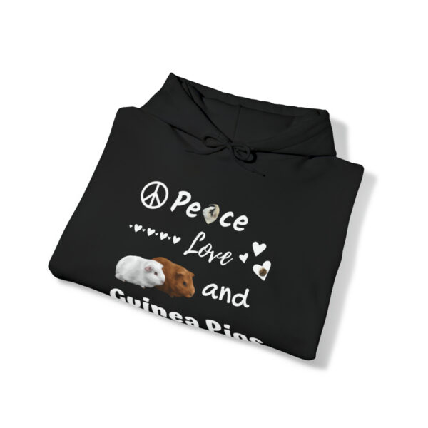 Peace Love and Guinea Pigs Unisex Hoodie - Image 4