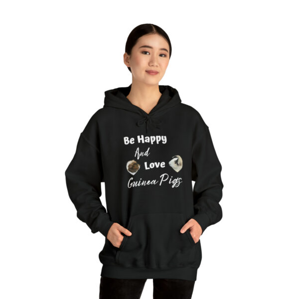 Be Happy and Love Guinea Pigs Unisex Hoodie - Image 6