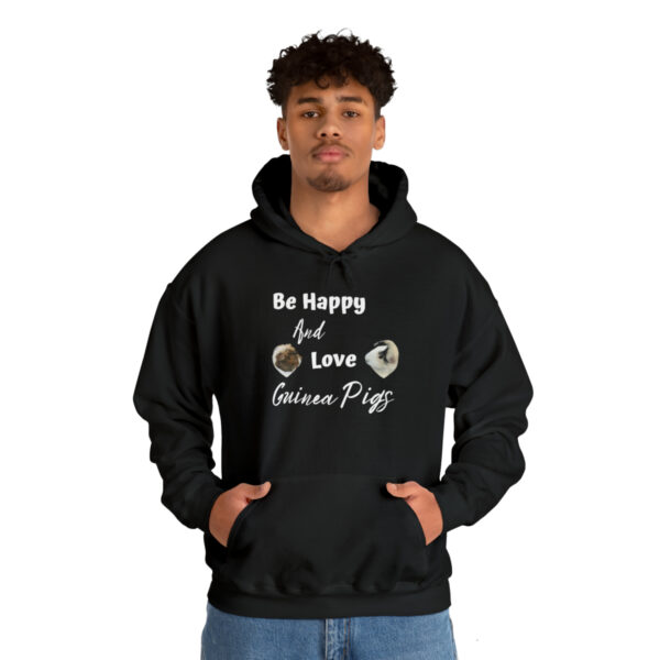 Be Happy and Love Guinea Pigs Unisex Hoodie - Image 7