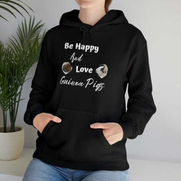 Be Happy and Love Guinea Pigs Unisex Hoodie - Image 13