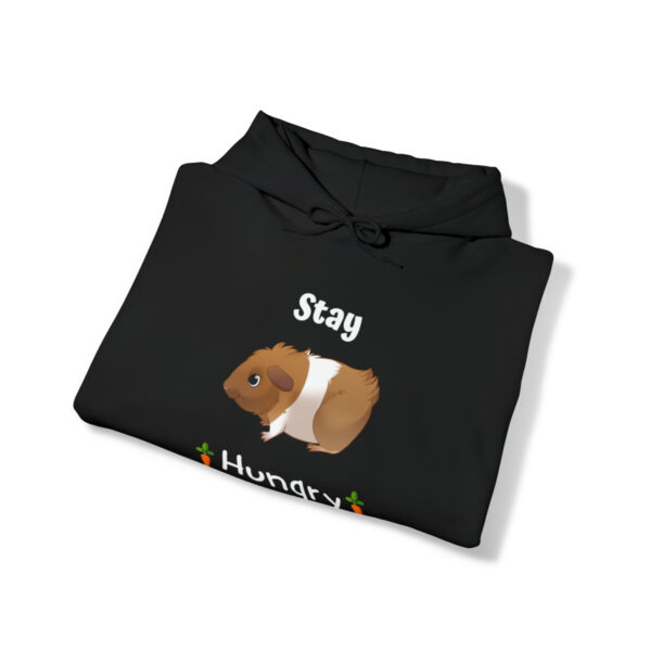 Stay Hungry Guinea Pig Foodie Unisex Hoodie - Image 4