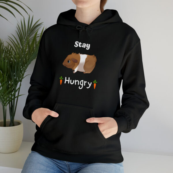 Stay Hungry Guinea Pig Foodie Unisex Hoodie - Image 13