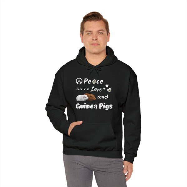 Peace Love and Guinea Pigs Unisex Hoodie - Image 9
