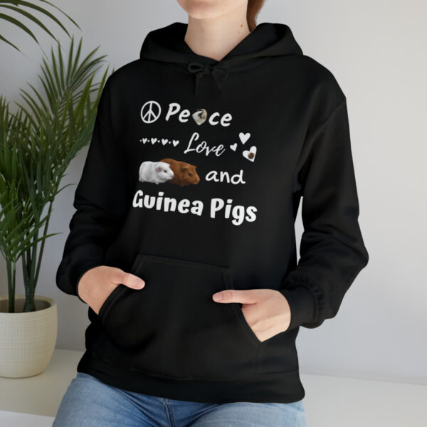 Peace Love and Guinea Pigs Unisex Hoodie - Image 13
