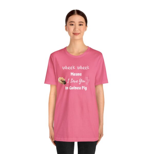 Wheek Means I Love You in Guinea Pig T-Shirt - Image 63