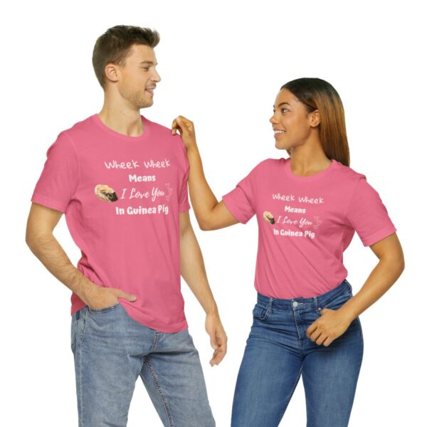 Wheek Means I Love You in Guinea Pig T-Shirt - Image 70
