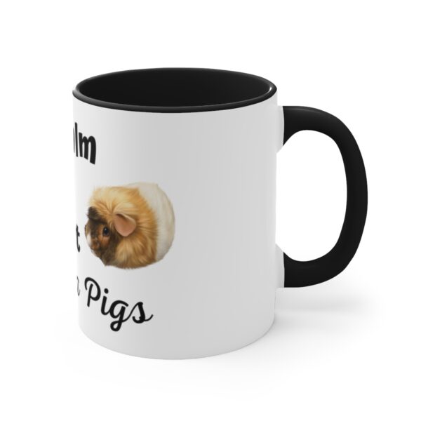 Keep Calm and Pet Guinea Pigs Coffee Mug - 11oz White With Black or Navy - Image 3
