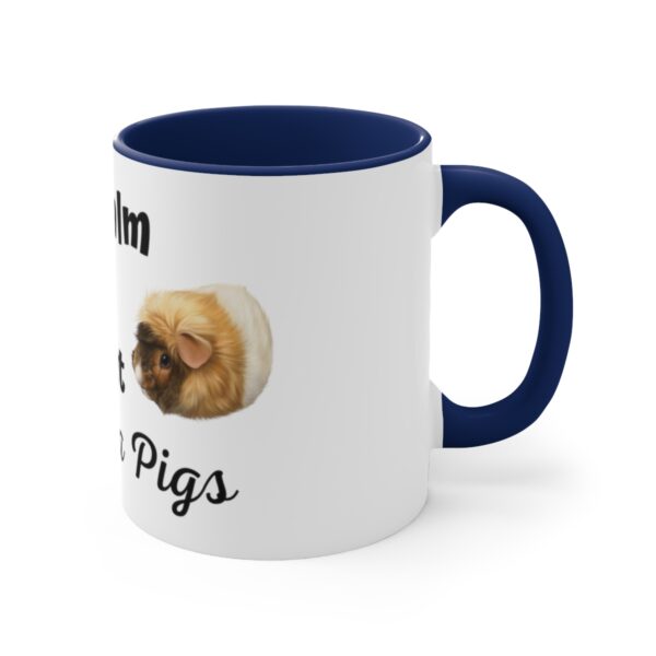 Keep Calm and Pet Guinea Pigs Coffee Mug - 11oz White With Black or Navy - Image 7